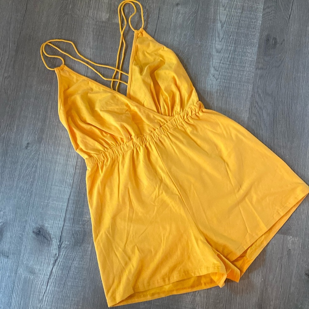 Bright yellow jumper!